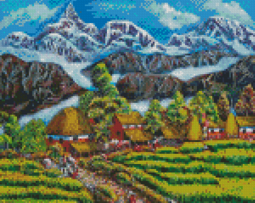 Aesthetic Nepal Diamond Painting