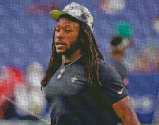 American Footballer Alvin Kamara Diamond Painting