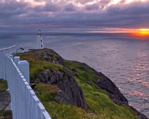 Cape Spear Lighthouse Diamond Painting