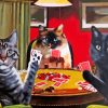 Cats Playing Cards Diamond Painting