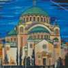 Church Of St Sava Serbia Belgrade Diamond Painting