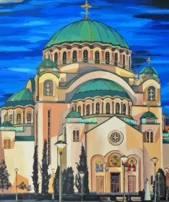 Church Of St Sava Serbia Belgrade Diamond Painting