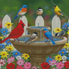 Colorful Birds And Gardens Diamond Painting