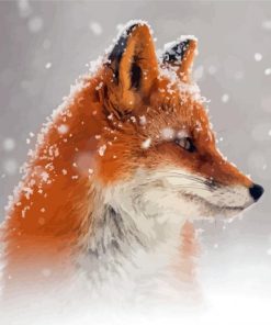 Cool Fox Snow Diamond Painting