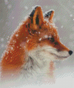 Cool Fox Snow Diamond Painting