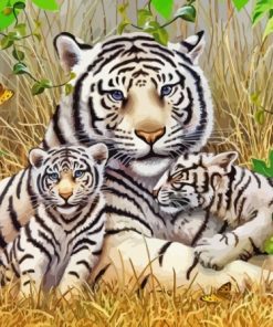 Cool Tiger Family Diamond Painting