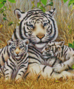 Cool Tiger Family Diamond Painting