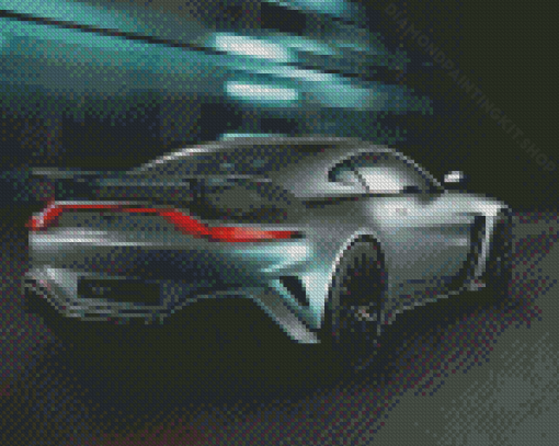 Cool Grey Aston Martin Vantage Diamond Painting