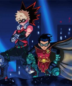 Damian Wayne And Bakugo Diamond Painting