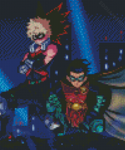 Damian Wayne And Bakugo Diamond Painting