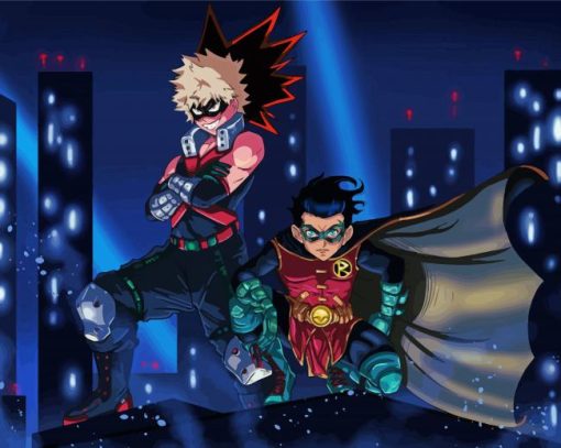 Damian Wayne And Bakugo Diamond Painting