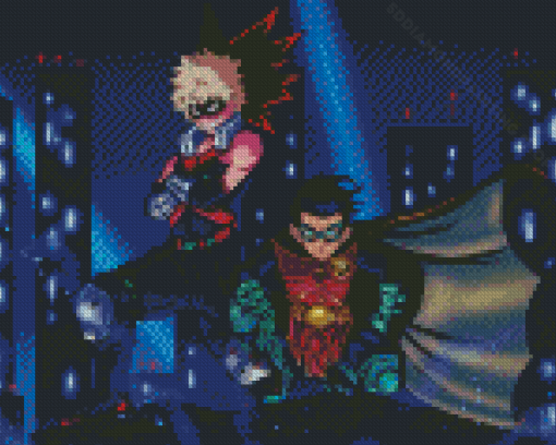 Damian Wayne And Bakugo Diamond Painting