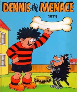 Dennis The Menace Cartoon Poster Diamond Painting