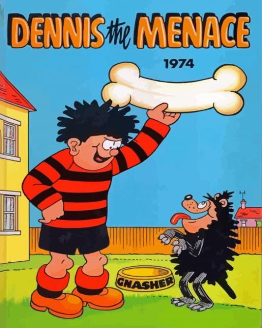 Dennis The Menace Cartoon Poster Diamond Painting