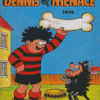 Dennis The Menace Cartoon Poster Diamond Painting