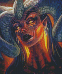 Devil Lady Diamond Painting