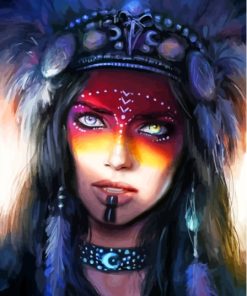 Gorgeous Native Lady Diamond Painting