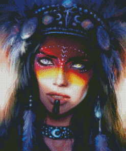 Gorgeous Native Lady Diamond Painting