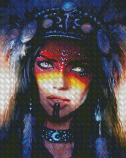 Gorgeous Native Lady Diamond Painting