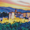 Granada Spain Alhambra Palace Diamond Painting