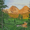 Idaho Forest Landscape Diamond Painting