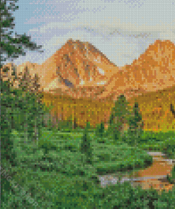 Idaho Forest Landscape Diamond Painting