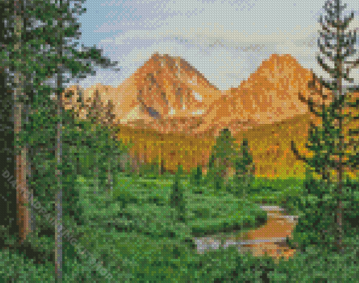 Idaho Forest Landscape Diamond Painting