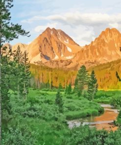 Idaho Forest Landscape Diamond Painting