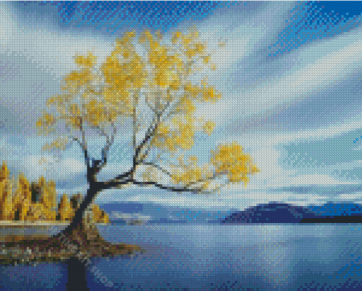 Lake Wanaka In New Zealand Diamond Painting