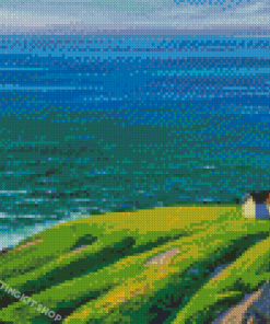 Lonely Home On Hill Diamond Painting