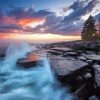 North Shore Rocks Minnesota Sunset Diamond Painting