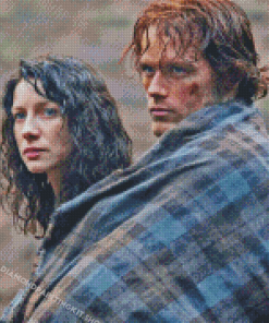 Outlander Jamie And Claire Diamond Painting