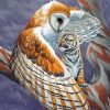 Owl Protecting A Baby Tiger Diamond Painting