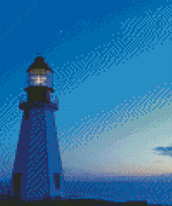 Point Riche Lighthouse Diamond Painting