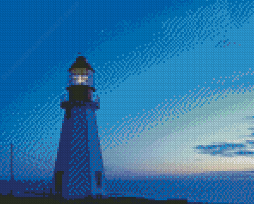 Point Riche Lighthouse Diamond Painting