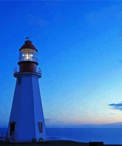 Point Riche Lighthouse Diamond Painting