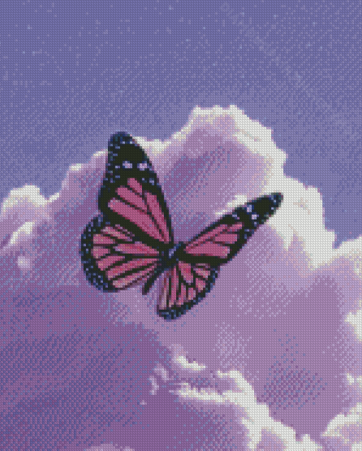 Purple Butterfly Diamond Painting