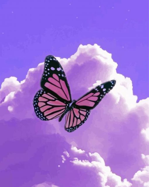 Purple Butterfly Diamond Painting