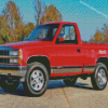 Red 1990 Chevy Diamond Painting