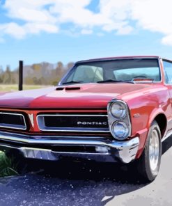 Red Pontiac Auto Diamond Painting