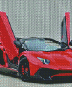 Red Exotic Car Diamond Painting