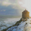 Snow In Mussenden Temple Diamond Painting