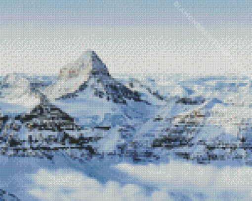 Snowy Mount Assiniboine Diamond Painting