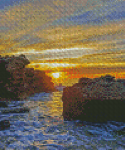 Sunset Sea Landscape Diamond Painting