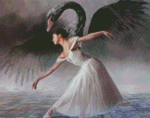 Swan Lake Ballerina Girl Dancer Diamond Painting