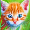 Tabby Kitten Diamond Painting