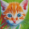 Tabby Kitten Diamond Painting