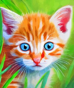 Tabby Kitten Diamond Painting