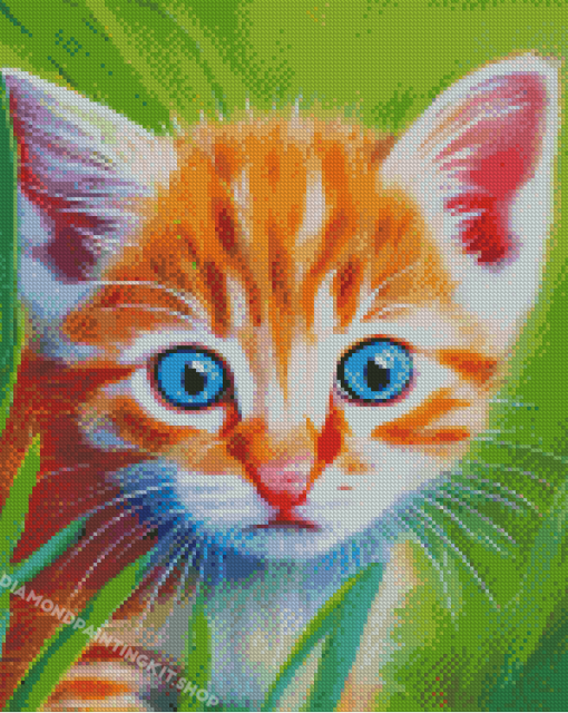 Tabby Kitten Diamond Painting