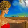 Vintage Woman Surrealist Landscape Diamond Painting